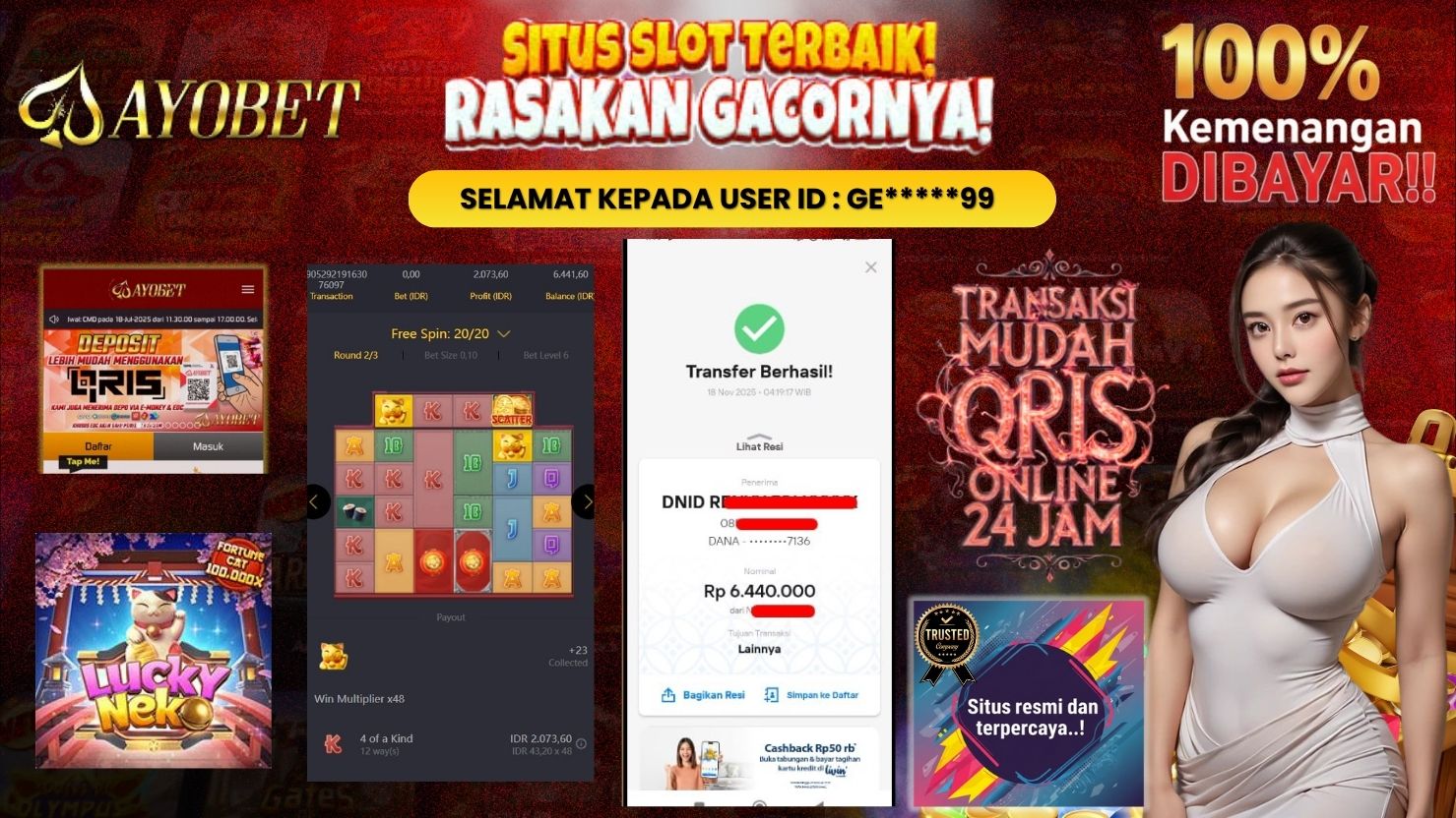 AYOBET JACKPOT SLOT LUCKY NEKO